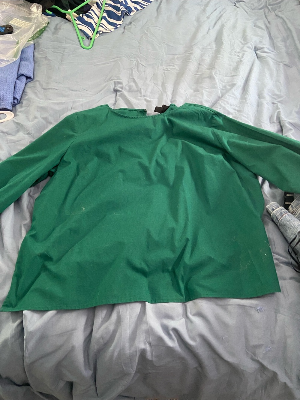 Worthington Emerald Green Long-Sleeve Tunic Blouse